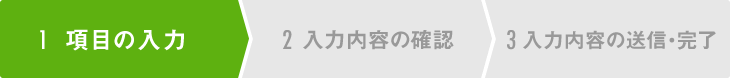 ステップ1 項目の入力